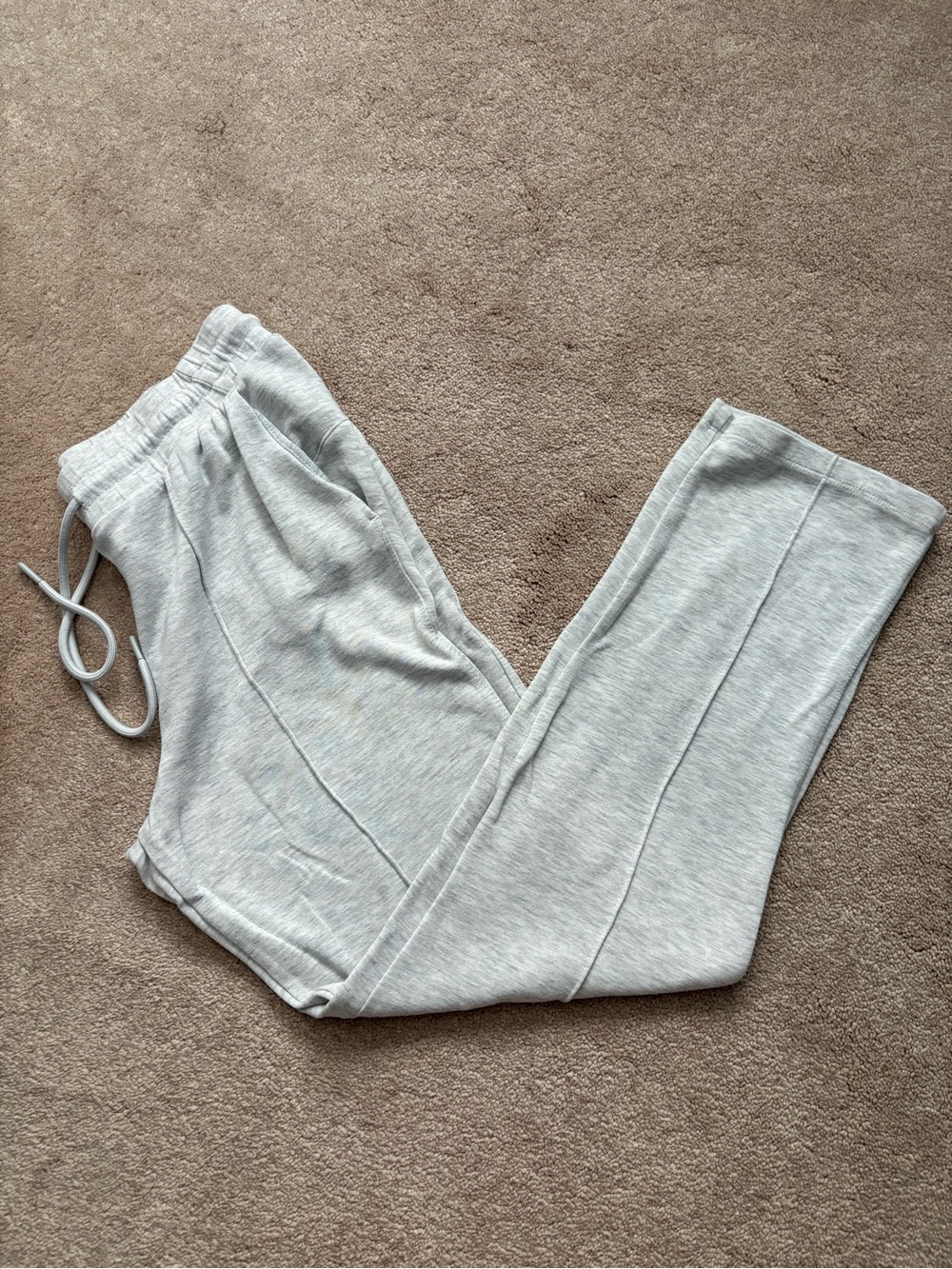 Danskin Heather Light Gray Women's Jogger Sweatpants